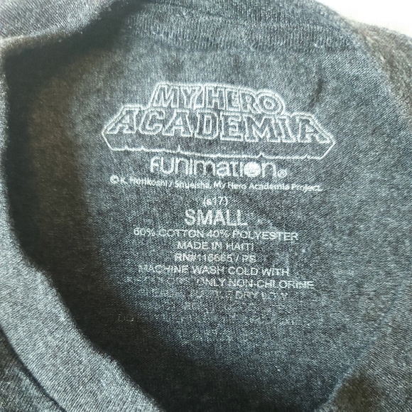 My Hero Academia Funimation Dark Gray T-Shirt, Small - Picture 4 of 5